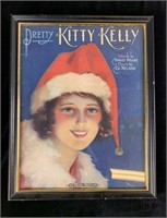 Framed 1910s Christmas Music Cover