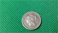 1865 three cent nickel