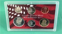 2005 US mint Silver proof set