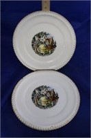 Pair of Harker Pottery Co. Dinner Plates (2pc)