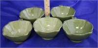 Set of 5 Italian Hand Painted Bowls (5pc)