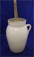 Stoneware Crock w/Paddle