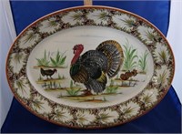Large italian "Turkey" Serving Platter