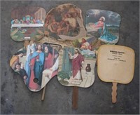 Lot of Assorted Vintage Church Fans