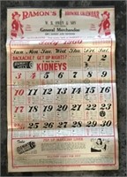 1960 Advertising Calendar