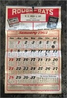 1962 Advertising Calendar