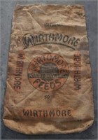 Wirthmore Advertising Burlap Canvas Feed Bag