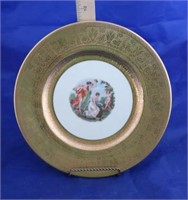 22kt Gold Trim Victorian Style Plate