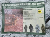 3-D SYNTHETIC CAMOFLAGE COVER WHITE