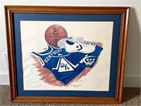 Kentucky Wildcats Basketball Framed Print