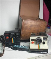 2 Polaroid One Step Instant Picture Cameras Plus
