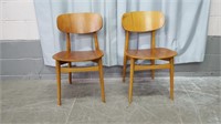 2 TEAK MIDCENTURY DINING CHAIRS