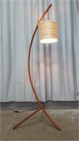 TEAK ARC FLOOR LAMP