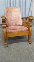 ANTIQUE OAK MORRIS RECLINER