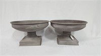TWO BOWRINGS TIN TABLETOP URN CENTER PIECES