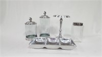 SILVER & GLASS DECOR LOT