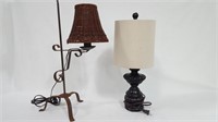 2 DECORATIVE SIDE TABLE LAMPS