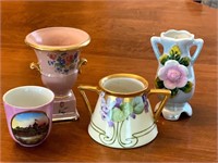 Vintage Vases & Cups Made in France and Japan