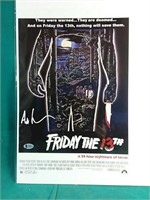Authentic signed Friday the 13th poster 11x17"