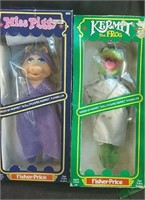 Vintage Miss Piggy & Kermit the Frog in original