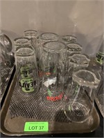 Tray Lot: Beer Glasses