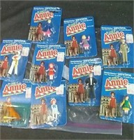 9 "Annie" miniature figures