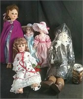 5 Porcelain dolls