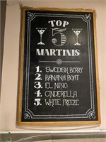 Framed Chalk Board Sign - 49.5" x 74" T