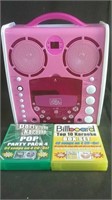 Portable CD+Karaoke Player with 8 CDs