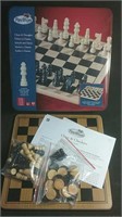 Chess and checkers set