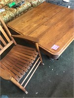 Large Coffee Table and chair