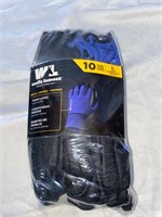 Wells Lamont Men's Foam Latex Work Gloves, 10 Pair