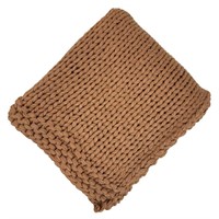 Chunky Knit Throw Blanket Bronze - Threshold