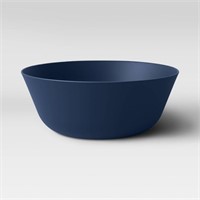114oz Plastic Serving Bowl Dark Blue - Room Essent