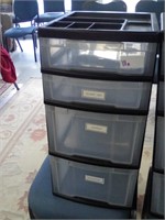 Plastic stacking drawers