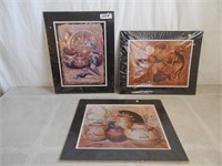 Set of 3 Southwestern Indian Prints Young Kim
