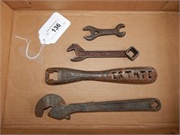 Antique Wrenches & Stove lifter, Heller, Planet Jr