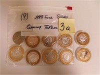 Gaming Tokens .999 Fine Silver