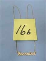 14kt 3.1gr. 17" Necklace w/ Lorraine Diamond