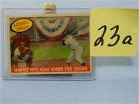 1959 Mickey Mantle Home Run Baseball Card #461 -