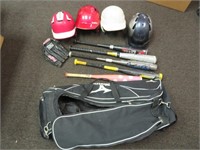 Softball Accessories in Bag