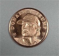 Donald J. Trump  One AVDP ounce .999 copper round