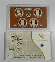 2014  US. Mint Presidential $1 Coin Proof set