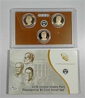 2016  US. Mint Presidential $1 Coin Proof set