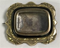 Vintage Gold Filled Locket Broche