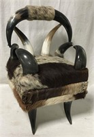 Horn And Fur Miniature Chair