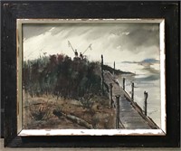 Signed Joseph W. Archer Watercolor Landscape