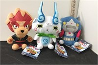 3 Yo-Kai Plush Toys