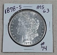 1878-S  Morgan Dollar  MS-63