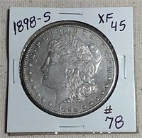 1898-S  Morgan Dollar  XF-45